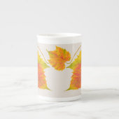 Dotty Spotty fällt auf eine Knochen-China-Tasse Porzellantasse (Vorderseite)