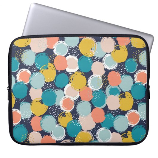Dotty Stellen-Muster-Laptop-Hülse Laptopschutzhülle (Vorderseite)