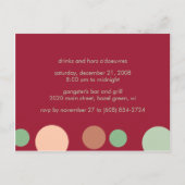 Dotty Tree Holiday Einladung (Rückseite)