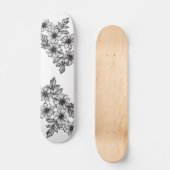 Dotwork BlumeSkateboard Skateboard (Vorderseite)