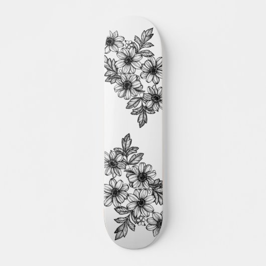 Dotwork BlumeSkateboard Skateboard (Vorne)