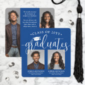 Double Abschluss 2 Grades & 4 Fotos Royal Blue Ankündigung