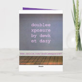 Double Act Karte (Rückseite)