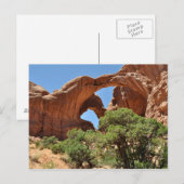 Double Arch - Arches National Park Postkarte (Vorne/Hinten)