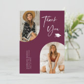 Double Arch Cranberry Abschluss Foto Vielen Dank Dankeskarte (Stehend Vorderseite)