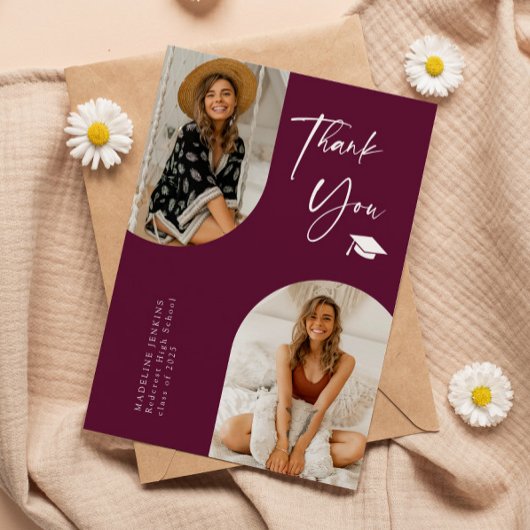 Double Arch Cranberry Abschluss Foto Vielen Dank Dankeskarte