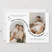 Double Arch Photo Godfather Proposal Einladung (Vorderseite)