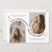 Double Arch Photo Godmother Proposal Einladung (Vorderseite)
