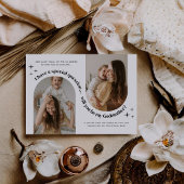 Double Arch Photo Godmother Proposal Einladung