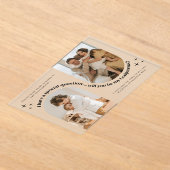 Double Arch Photo Godparents Proposal Acryleinladungen (Ablage )