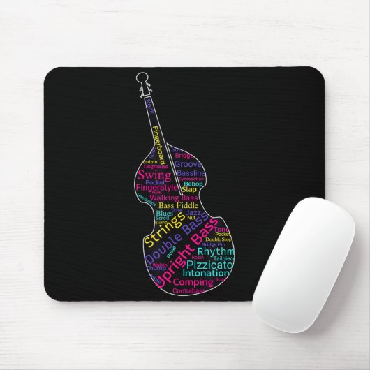 Double B Upright B Jazz Bist Musician Gift Mousepad (Mit Mouse)