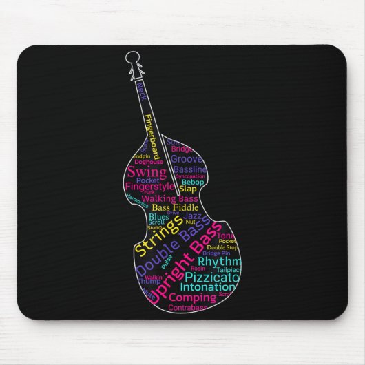 Double B Upright B Jazz Bist Musician Gift  Mousepad (Vorne)