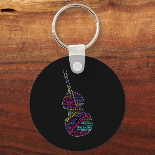 Double B Upright B Jazz Bist Musician Gift  Schlüsselanhänger (Vorderseite)