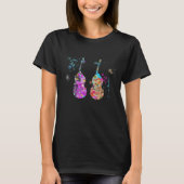 Double Bas Instrument Silhouette Double Bass T-Shirt (Vorderseite)
