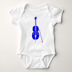 Double Bass - Blau Baby Strampler