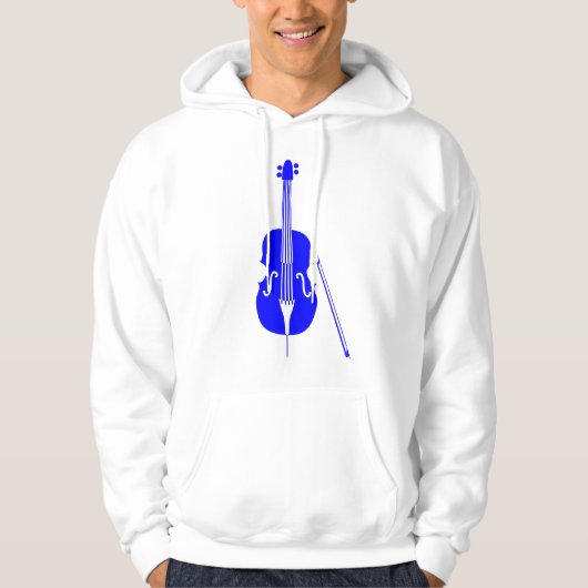 Double Bass - Blau Hoodie (Vorderseite)