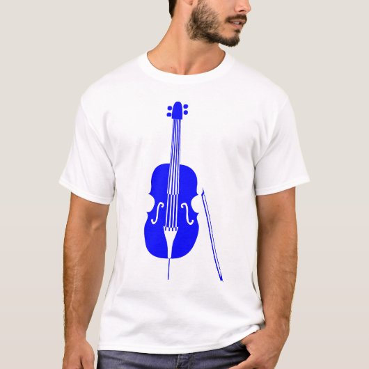 Double Bass - Blau T-Shirt (Vorderseite)