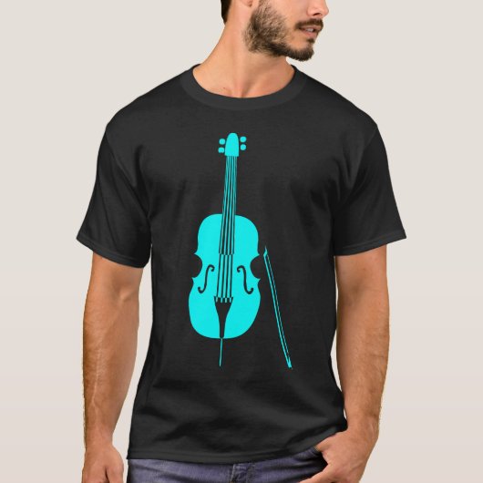 Double Bass - Cyan T-Shirt (Vorderseite)