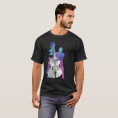 Double Bass Double Bass Instrument Idee T-Shirt (Vorne ganz)