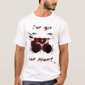 Double Bass Drum Power! T-Shirt (Vorderseite)