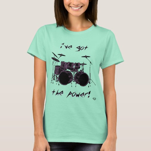 Double Bass Drum Power! T-Shirt (Vorderseite)