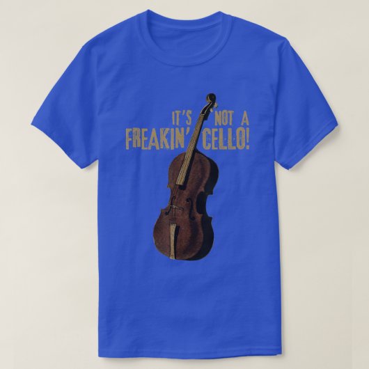 Double Bass Funny Jazz Instruments Musik 1 T-Shirt (Design vorne)