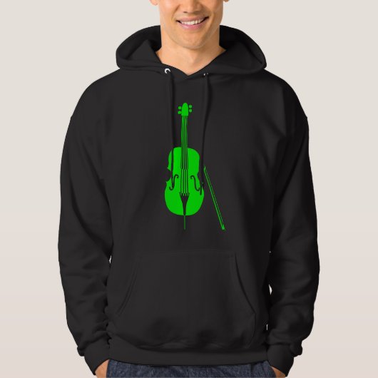 Double Bass - grün Hoodie (Vorderseite)