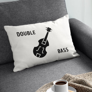 Double Bass in Schwarz Lendenkissen