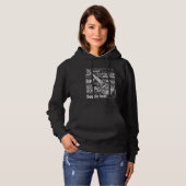 Double Bass Instrument Word Cloud Musicians Double Hoodie (Vorne ganz)