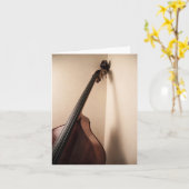 Double bass karte (Gelbe Blume)
