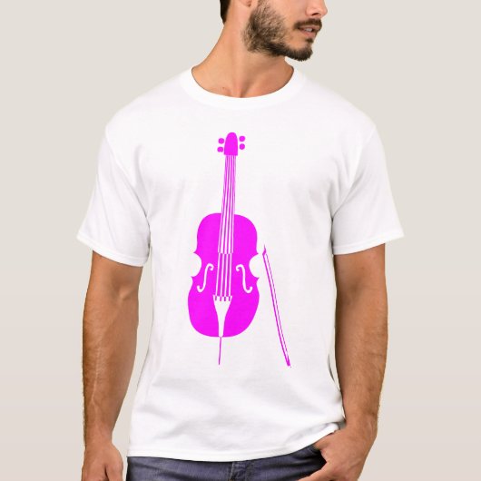 Double Bass - Magenta T-Shirt (Vorderseite)