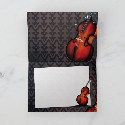 Double Bass Magic Karte (Innenseite)