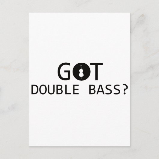 DOUBLE BASS Musikdesigns Postkarte (Vorderseite)