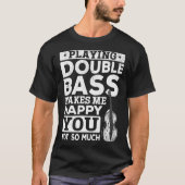 Double Bass Player - Doppel Bass Pullover spielen (Vorderseite)