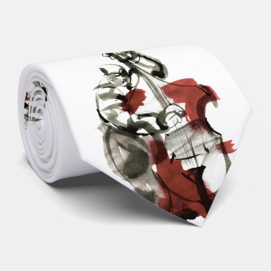 Double Bass Player Krawatte (Gerollt)