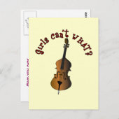 Double Bass Player Postkarte (Vorne/Hinten)