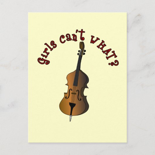 Double Bass Player Postkarte (Vorderseite)