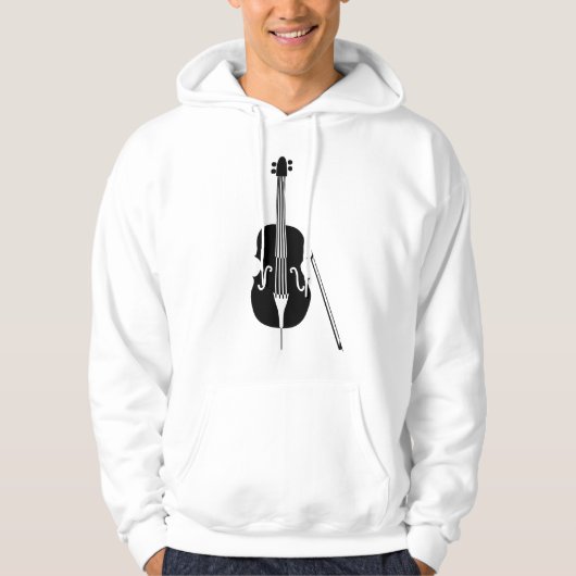 Double Bass - Schwarz Hoodie (Vorderseite)