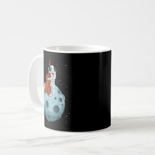 Double Bass Shirt Contrabass Jazz Musik Geschenke Kaffeetasse (Vorderseite Links)