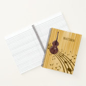 Double Bass String Instrument (groß) Spiral Notizblock (Innenseite)