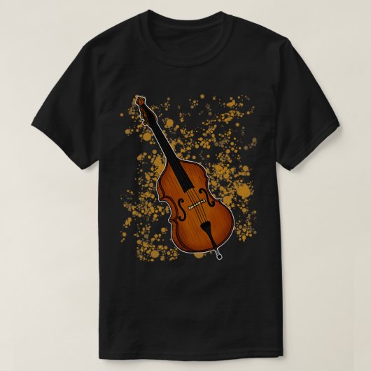 Double Bass Teacher Bassist T-Shirt (Design vorne)