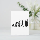 Double Bassist Postkarte (Stehend Vorderseite)