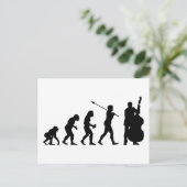 Double Bassist Postkarte (Stehend Vorderseite)