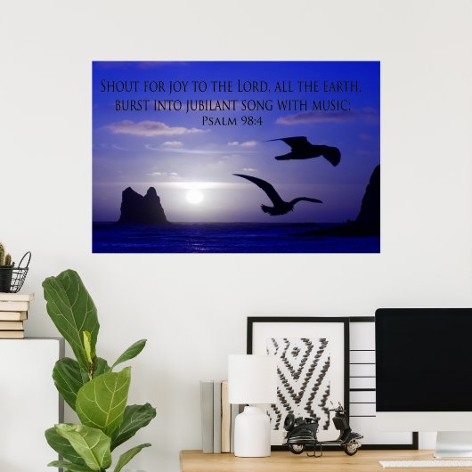 double bird blues shout to the Lord poster (Heimbüro)