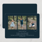 Double Birthday Kids Photo Collage Joint Party Einladung (Vorne/Hinten)