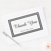 Double Black Trim - Rectangle Aufkleber (Umschlag)