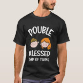 Double Blessed dad of Twins Long Sleeve T-Shirt (Vorderseite)