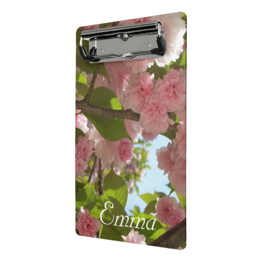 Double Blossoming Cherry Tree III Spring Floral Mini Klemmbrett (Gewinkelt2)