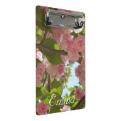 Double Blossoming Cherry Tree III Spring Floral Mini Klemmbrett (Schrägansicht)