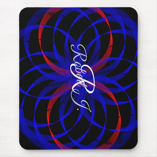 Double Blueberry Color Geometric Mouse Pad Mousepad (Vorne)